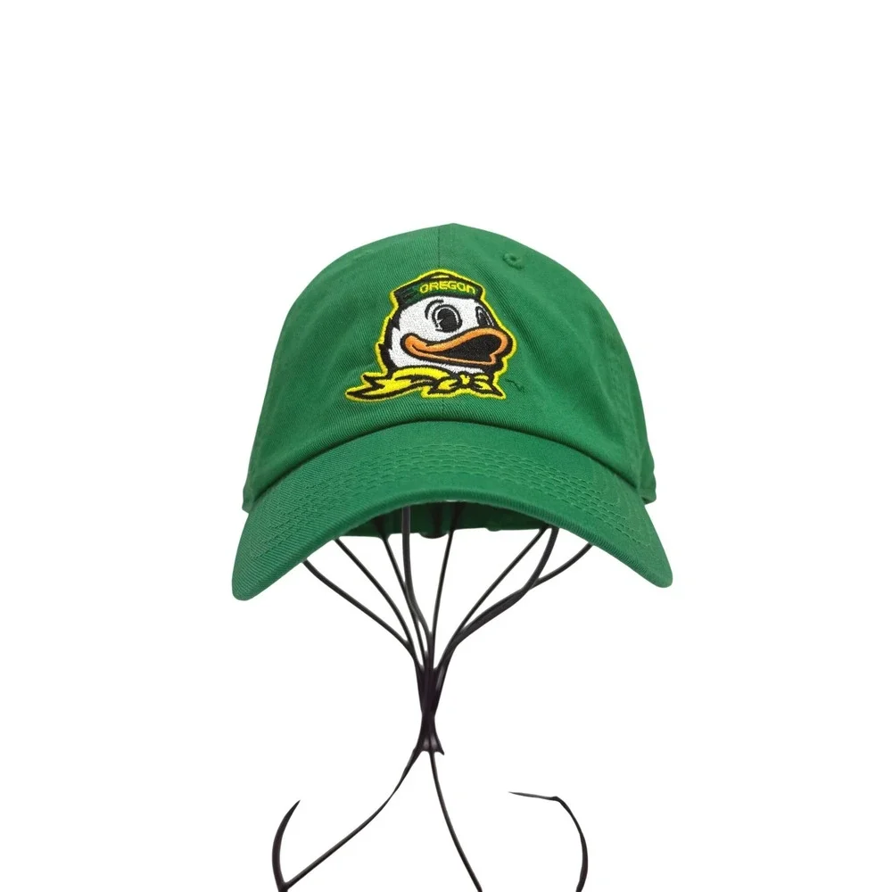 Oregon Ducks Hat OSFA Green Embroidered Mascot Adjustable Cap U of O Sporty NCAA